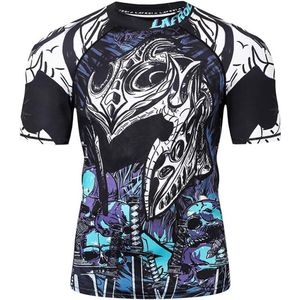 Heren Korte Mouw UPF 50+ Compressie Rash Guard