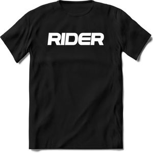 Rider fiets T-Shirt Heren / Dames - Perfect wielren Cadeau Shirt - grappige Spreuken, Zinnen en Teksten. Maat S