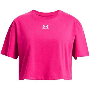 Under Armour - Rival - T-shirt - Roze - Korte Mouwen - 8 Years Meisjes