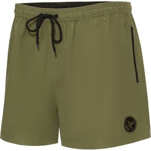 Ladeheid LA-LA40-199-SWS Heren Zwembroek - Zwemshorts - met zijzakken en achterzak - sneldrogend - met binnenslip van mesh - Koordsluiting - Polyester - Khaki - XL