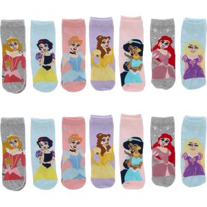 Disney Princess Sokken - Maat 23/26 - 14 Paar - 2 x 7-Pack - Multicolour - Meisjes