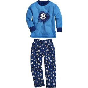 Playshoes - Pyjama - Blauw - Voetbal - Unisex - maat 80
