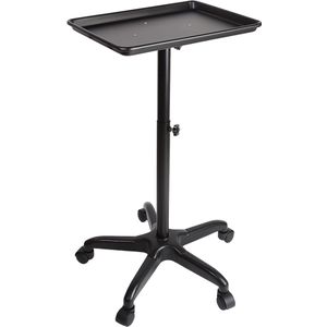 Kapperkar Kapperswagen Met Lade Zwart Kapper Instrumentenlade Gereedschapswagen Voor Stylist Haarstyling Spa