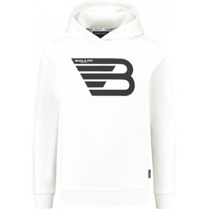 Ballin Amsterdam - Jongens Slim fit Sweaters Hoodie LS - Off White - Maat 6