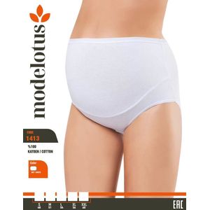 3 pack Mode Lotus - Katoen Zwangerschaps Slips - Maat:M - Wit