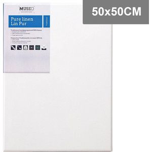 MUSEO - Schilderdoek Linnen - 50x50cm