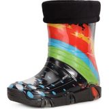 Ladeheid - LA-ZT-Szuwarek2020 - Kinder Regenlaarzen - Zwart patroon - Hoog - Waterdicht