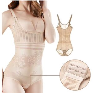 CHPN - Corrigerend ondergoed - Shapewear - Beige - Large - Corrigerend bodysuit - Onderkleding - Zonder BH