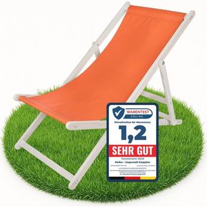 Inklapbare Houten Ligstoel - Comfortabele Tuin- en Strandstoel voor Ontspanning