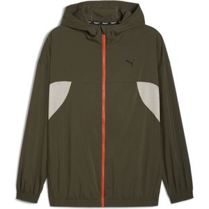 PUMA ALWAYS ON WOVEN FULL ZIP JACKET Heren Sportvest - Dark Olive - Maat M