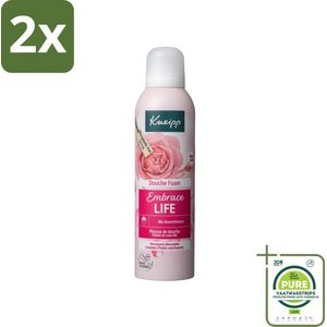 Kneipp - Douche schuim - Embrace Life - Anti‑Aging verzorging - 200 ml - Voordeelverpakking - 2 stuks - Douche Foam - Rozen