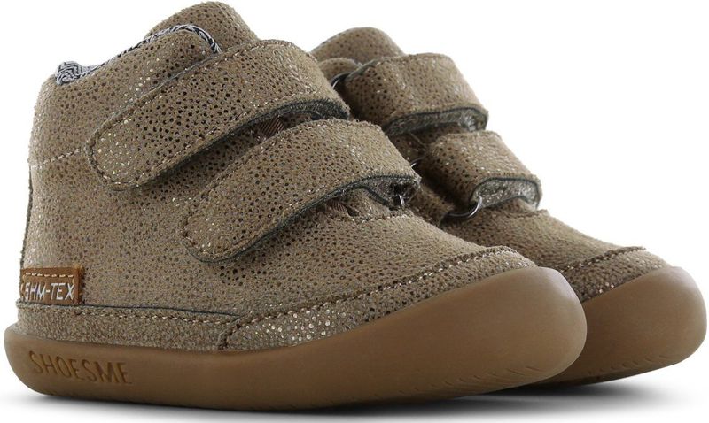 Shoesme - ExtremeFlex - Klittenbandschoenen - Bronze metallic - Waterproof membraan