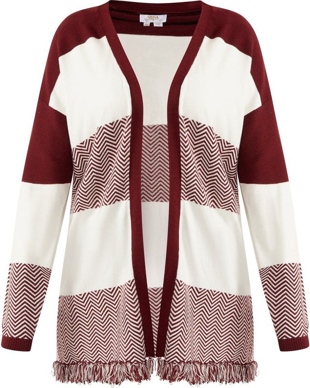 usha opengebreid vest