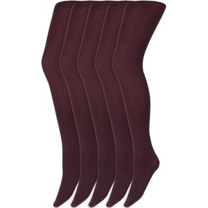 Gekleurde panty’s | Micro | 60 Denier | Merk: Marianne | Maat: S t/m XXL | Kleur: Donker paars | 5 Paar