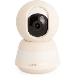 CREATE - Babybewakingscamera met wifi, monitor en tweerichtingsaudio - Gebroken wit - BABY CAM CONNECT PRO