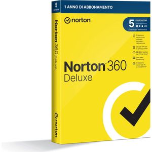 NortonLifeLock Norton 360 Deluxe Antivirusbeveiliging Italiaans 1 licentie(s) 1 jaar