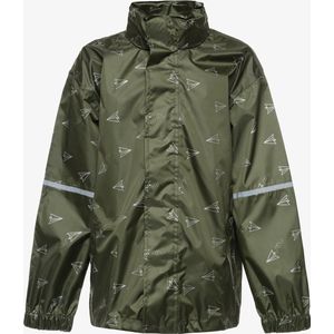 Mountain Peak kinder regenjas - Groen - Met capuchon - Ritssluiting - Maat 110/116
