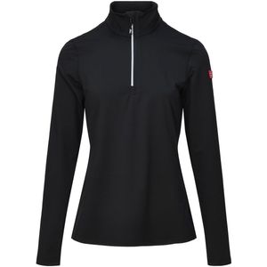 Nordberg dames ski pully - Skien - zwart - korte rits - skipully - maat L
