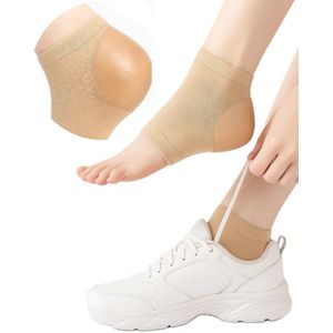 Gel - Hielsokken - Zacht Beige - Hydraterende Hielbeschermers voor Gebarsten Voeten