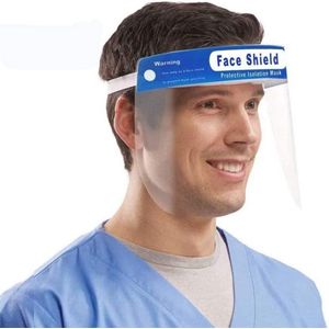 20x Face Shields - Face Shield Masks - Face Shield Doorzichtig - Face Shield Brildragers - Face Shield Gezichtscherm - Face Shield Gelaatsscherm - Transparant/Blauw