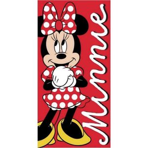 Disney - Minnie Mouse - Strandlaken - Badlaken - Handdoek - 70x140Cm - 100% Katoen.