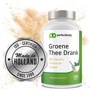 Groene Thee Extract Poeder - 200 Gram - PerfectBody.nl