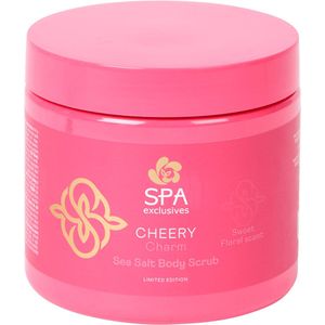 Spa Exclusives - Zeezout Bodyscrub - Roze - Cheery - Zoete Bloemen Geur