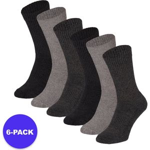 Apollo (Sports) - Sportsokken Daily - Unisex - M-Zwart - Maat 42/47 - 6-Pack - Voordeelpakket