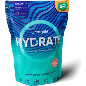 Orangefit Hydrate Elektrolytenpoeder - 300gr (40 porties) - Sportwater Met Red Fruit - BCAA & Elektrolytes - Sportdrank Poeder