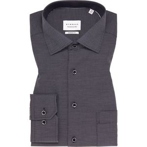 Eterna - Overhemd Anthraciet Eterna Lange Mouw Overhemd Anthraciet 1160/38