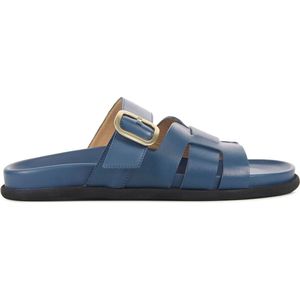 Lina Locchi 765-05 Slippers Dames - Blauw - Maat 41