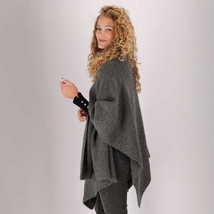 Gebreide Poncho - Whoolwhite - Fashion