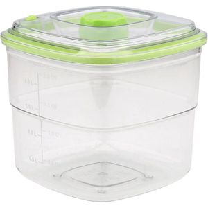 Ziva Vacuüm Vershouddoos - Large (2,0 liter) - BPA Vrij - Vershoudbakjes - Meal Prep Bakjes - Lunchbox - Diepvriesbakjes - Vershouddoos - Vershoudbakjes Set - Plastic Bakjes - Luchtdicht Voedselcontainer  - Lunchbox - 3x langer vers dankzij vacuum
