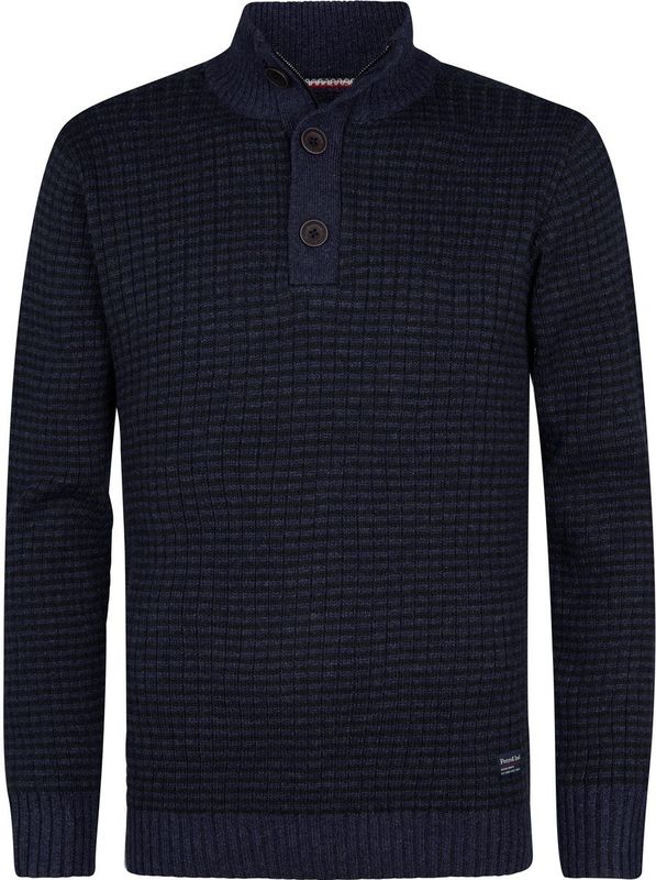 Petrol Industries - Cheyenne - Gebreide Trui - Blauw