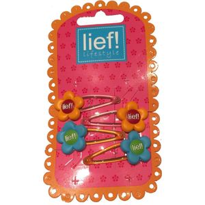 Bloemetjes haarspeldjes Oranje/Blauw - Lief Lifestyle‎‎