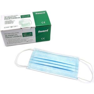 Romed Chirurgische Mondmaskers IIR - Blauw - 50 stuks
