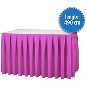 Buffetrok Boxpleat 250% - 490x73cm - Roze