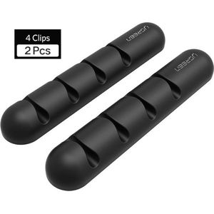100 stuks kabelklem nagelklem zelfklevende clips met ingestoken nagel -klem in praktische set voor het vastzetten van kabels & leidingen - incl. voorgemonteerde spijkerklemmen nagelklemmen