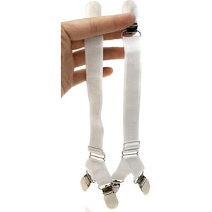 Inovra - Elastische Y-stijl kousenhouders met metalen clipsluiting - Set van 2 - Comfortabele kousen accessoires