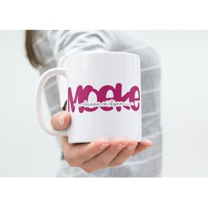 Mok Moeke met naam kleinkinderen - personaliseerd met eigen naam - koffiemok - verjaardag - moederdag - Naam doorgeven via mail
