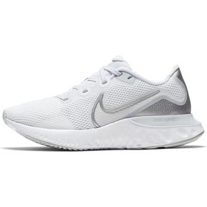 Nike Nike Renew Run Sportschoenen - Maat 38.5 - Vrouwen - wit,zilver