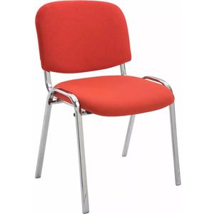 In And OutdoorMatch stoel Barton - vergaderstoel - 100% polyurethaan - Rood - Bezoekersstoel