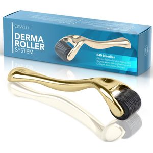 Covelle - Dermaroller - Microneedle - Baardgroei - Huid - Acne - Haargroei - 540 naalden - Geschikt voor huid en haar - Microneedling - Gezichtsroller