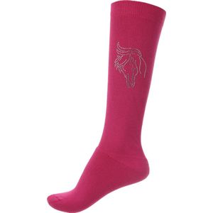 Red Horse Paardrijsokken Roze Junior/unisex Maat 35-38