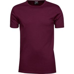 Tee Jays Hereninterlock T-Shirt met korte mouwen (Wijn)