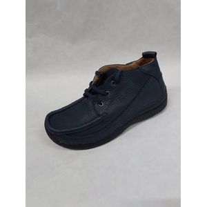 WOLKY 1011 / kinder veterschoenen / donkerblauw / maat 33