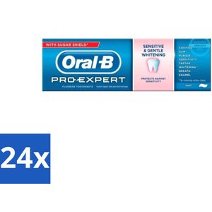 Oral-B - Pro Expert - Tandpasta - Sensitive & Whitening - 75 ml - Voordeelverpakking - 24 stuks