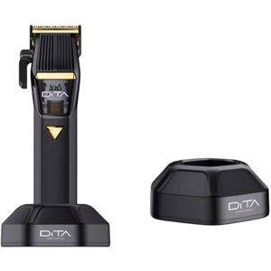 Dita Pro 4 Artists Clipper -Vector Instinct Motor - Gold / Black Clipper - Baard & Haar Tondeuse - Draadloos & Oplaadbaar - Kapper tondeuse- Professional tondeuse- Mannen tondeuse