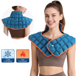 Herbruikbaar Gel-Ijspakket voor Nek en Schouders – Warmte- en Koude Therapie Wrap, Koud-Warmtepak, Pijnverlichting Nek en Schouders, Blessurebehandeling, Sportblessures, EHBO, Verwarmings- en Koelmatras