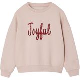 Sweater - Roze - Kerst - Meisjes - Met Boodschap in Pailletten
